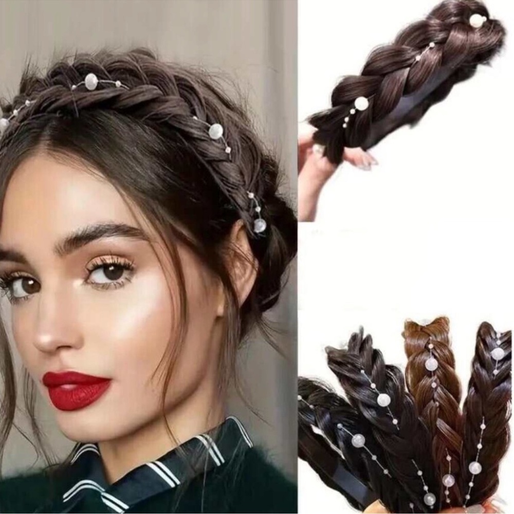 Braided Hair Headband Black